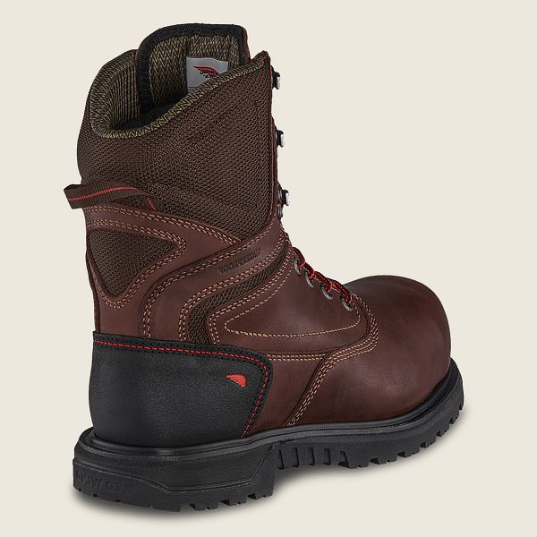 レッド ウィング(Red Wing) Brnr XP - 8インチ防水CSA安全つま先 ブーツ レディース ボルドー JP25876